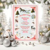 ああ何おもしろい冬村シーンクリスマスパーティーI 招待状