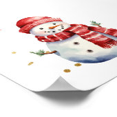 ああ何おもしろい初めてのクリスマス誕生会へようこそ ポスター (角)