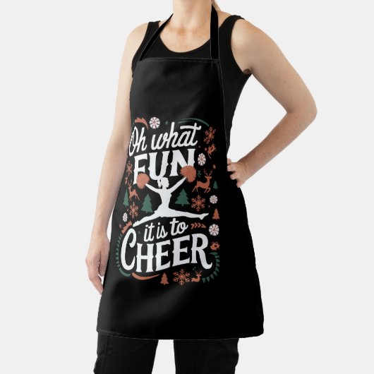 ああ何おもしろい応援醜いチアリーティングクリスマス エプロン (インサイチュ)