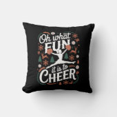 ああ何おもしろい応援醜いチアリーティングクリスマス クッション (正面)