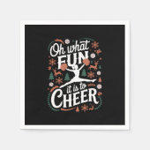 ああ何おもしろい応援醜いチアリーティングクリスマス スタンダードカクテルナプキン (正面)