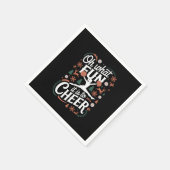 ああ何おもしろい応援醜いチアリーティングクリスマス スタンダードカクテルナプキン (角)