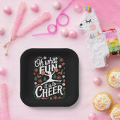 ああ何おもしろい応援醜いチアリーティングクリスマス ペーパープレート (パーティー)