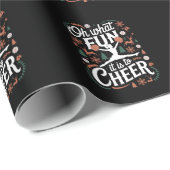 ああ何おもしろい応援醜いチアリーティングクリスマス ラッピングペーパー (ロールコーナー)