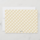 ああ何おもしろい金ゴールドグリッタークリスマスフォト シーズンカード (裏面)