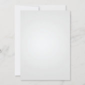 ああ何おもしろい雪だるま冬1st誕生日パーティー 招待状 (裏面)