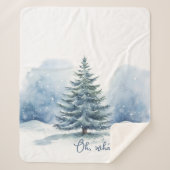 ああ何おもしろい雪の常緑樹を覆った シェルパブランケット (正面)