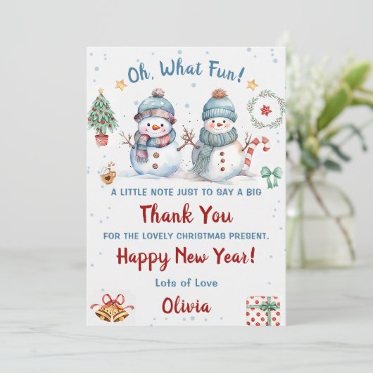 ああ何おもしろい雪クリスマスパーティーありがとう 招待状 (スタンド正面)