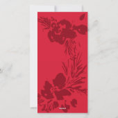 ああ何おもしろい鮮やかなクリスマスレッド シーズンカード (裏面)