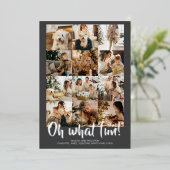 ああ何おもしろい12写真クリスマスホリデーシーズン 箔シーズンカード (立ち正面)