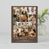 ああ何おもしろい12写真クリスマスホリデーシーズン 箔シーズンカード (立ち正面)