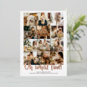 ああ何おもしろい12写真クリスマスホリデーシーズン 箔シーズンカード (立ち正面)