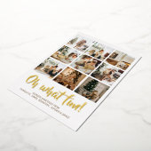 ああ何おもしろい9写真クリスマスホリデーシーズン 箔シーズンカード (回転した状態)