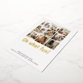 ああ何おもしろい9写真クリスマスホリデーシーズン 箔シーズンカード (回転した状態)