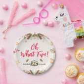 ああ何おもしろい!水色と自然クリスマスパーティー ペーパープレート (パーティー)