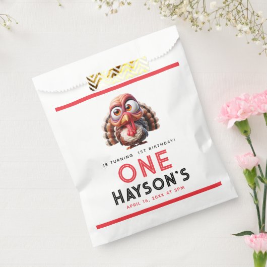 ああ何がおもしろいカリカティターキー1日の誕生日 フェイバーバッグ (封をした状態)