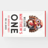 ああ何がおもしろいカリカティターキー1日の誕生日 横断幕 (横)