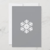 ああ何ておもしろい冬の最初の誕生日 招待状 (裏面)