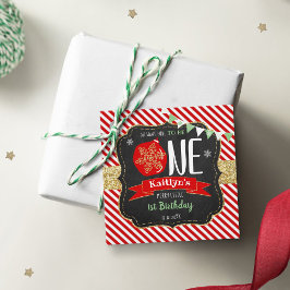 ああ何というおもしろいが一つだろう！クリスマス1回目の誕生日 フェイバータグ