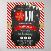 ああ何というおもしろいが一つだろう！クリスマス1回目の誕生日 ポスター (正面)