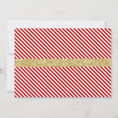 ああ何というおもしろいが一つだろう!クリスマス1回目の誕生日 招待状 (裏面)