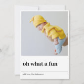 ああ何というおもしろい | 2枚の写真 |ハッピーホリデー (正面)