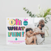 ああ何のおもしろいお洒落の手紙の写真クリスマス シーズンカード (スタンド正面)