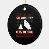 ああ何のおもしろいそれはオートバイのダートバイクに乗ることである セラミックオーナメント (左)