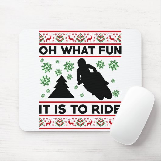 ああ何のおもしろいそれはオートバイのダートバイクに乗ることである マウスパッド (マウス)