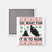 ああ何のおもしろいそれはオートバイのダートバイクに乗ることである マグネット (正面/裏面)