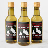 ああ何のおもしろいそれはオートバイのダートバイクに乗ることである ワインラベル (ボトル)