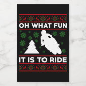 ああ何のおもしろいそれはオートバイのダートバイクに乗ることである ワインラベル (シングルラベル)