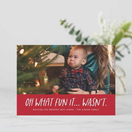 ああ何のおもしろいだおもしろいのクリスマス シーズンカード (スタンド正面)