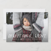 ああ何のおもしろいだおもしろいのクリスマス シーズンカード (正面)