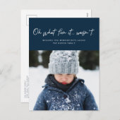 ああ何のおもしろいだネイビーの写真でおもしろいない シーズンポストカード (正面/裏面)