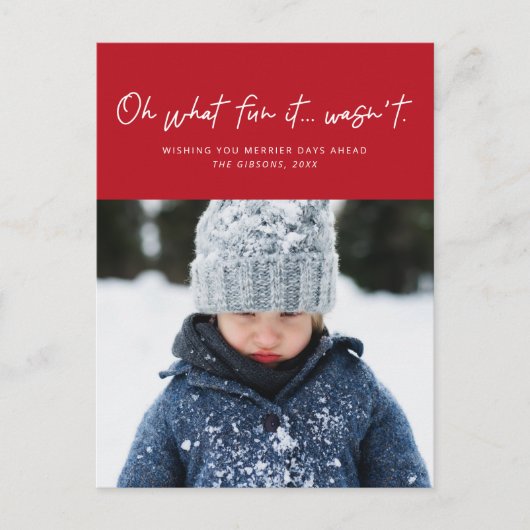 ああ何のおもしろいだ写真おもしろいじゃない シーズンポストカード (正面)