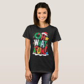 ああ何のおもしろいクリスマスとリースと木 Tシャツ (正面フル)