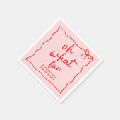 ああ何のおもしろいハンドドローのクリスマスパーティー スタンダードカクテルナプキン (角)