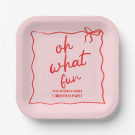 ああ何のおもしろいハンドドローのクリスマスパーティー ペーパープレート