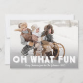 ああ何のおもしろい写真クリスマスカード、風景 シーズンカード (正面)