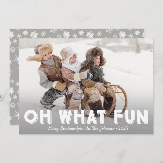 ああ何のおもしろい写真クリスマスカード、風景 シーズンカード (正面/裏面)