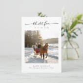 ああ何のおもしろい家族の写真のクリスマスに乗ることだ シーズンカード (スタンド正面)