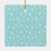 ああ何のおもしろい独身の写真クリスマス セラミックオーナメント (裏面)