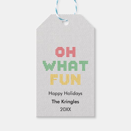 ああ何のおもしろい ギフトタグ (正面)