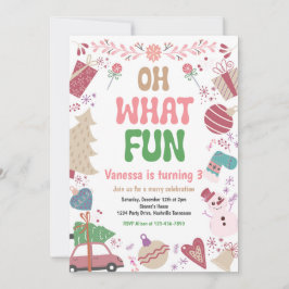 ああ何のおもしろい | クリスマスウィンターバースデーパーティー 招待状