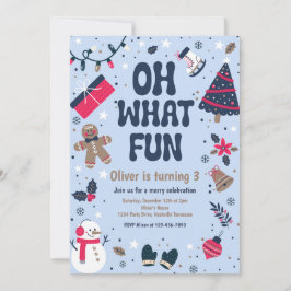 ああ何のおもしろい | クリスマスウィンターバースデーパーティー 招待状