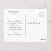 ああ何のおもしろい | クリスマス休暇の台本 ポストカード (裏面)