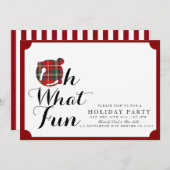ああ何のおもしろい |ホリデーパーティー招待状 招待状 (正面/裏面)