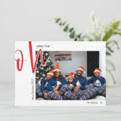 ああ何のおもしろい |メリークリスマス |家族の写真 シーズンカード (スタンド正面)