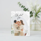 ああ何のおもしろい、家族写真、クリスマスグリーティング ポストカード (スタンド正面)